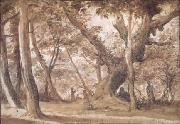 Claude Lorrain Wooded View (mk17) oil on canvas